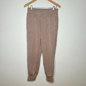 Varley Taupe Slim Cuff Joggers